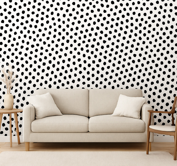 černobílý dalmatin Psí tapeta - TenStickers