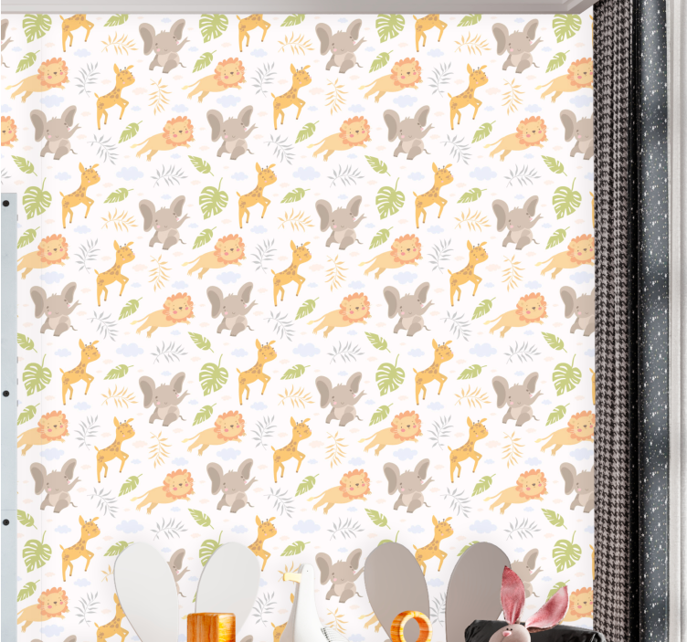 Charismatická fauna Zvířecí tapeta - TenStickers