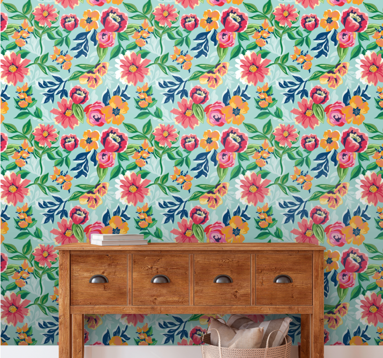 Design květinové zahrady květinová tapeta - TenStickers