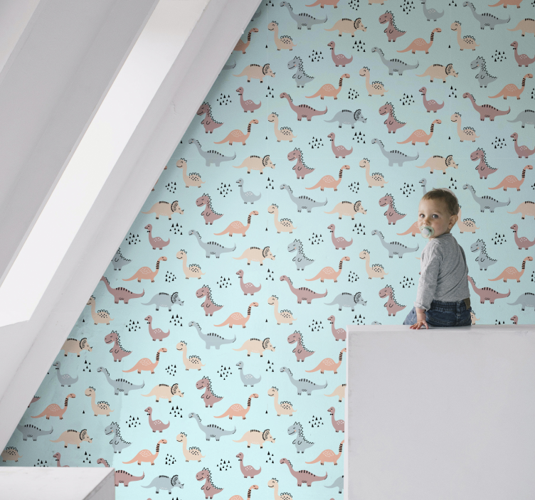 Dinosauří hřiště Dinosauři tapeta - TenStickers