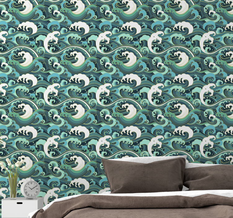 Elegantní vlny oceánu Příroda tapeta - TenStickers