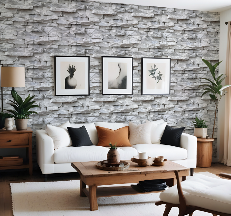 Elegantní vzor Kamenná tapeta - TenStickers