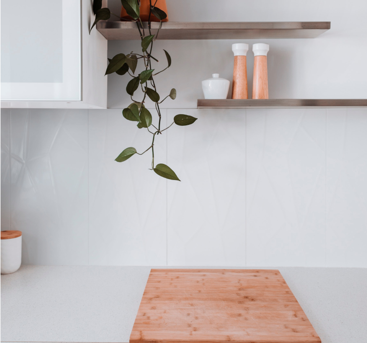 Elegantní vzorovaný povrch Zkontrolovaná tapeta - TenStickers