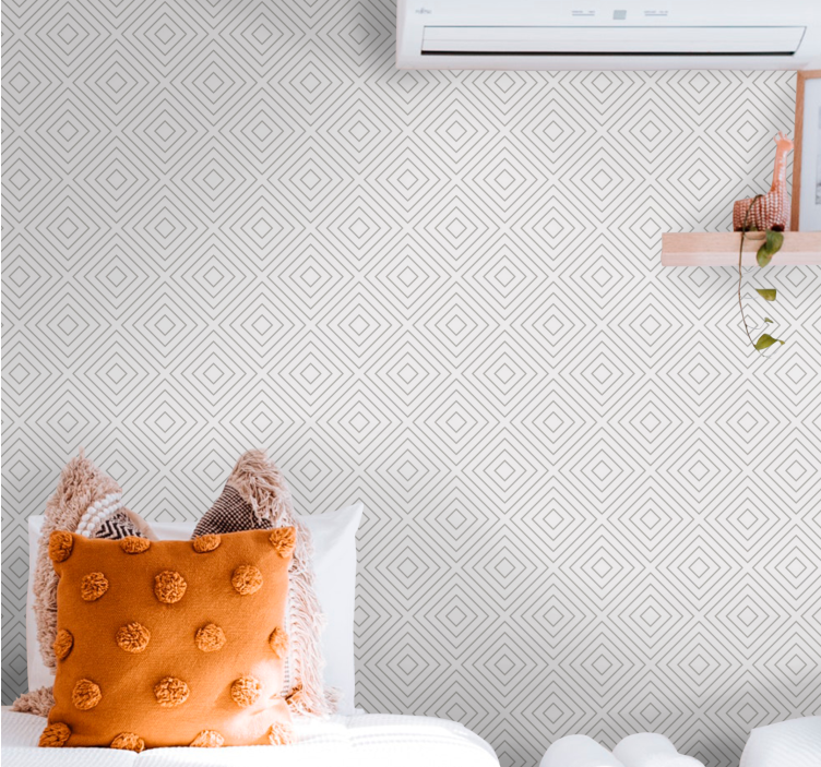 Geometrický tvar diamantu Geometrická tapeta - TenStickers