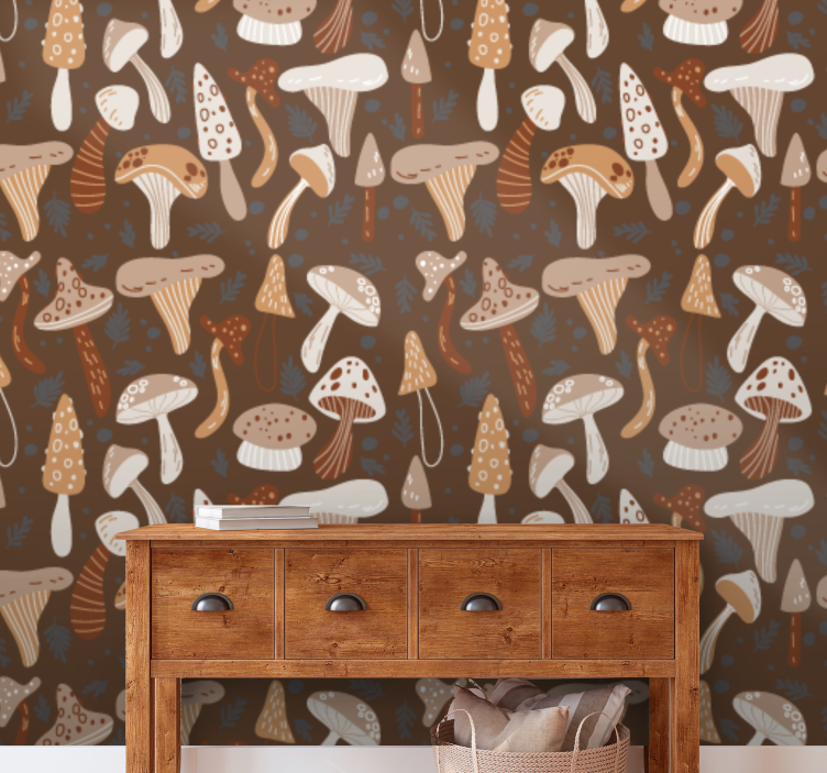 Houbová směs Příroda tapeta - TenStickers