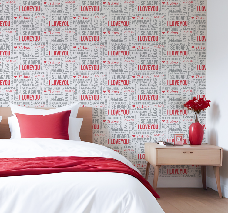 i love you různé jazyky Nápis tapeta - TenStickers