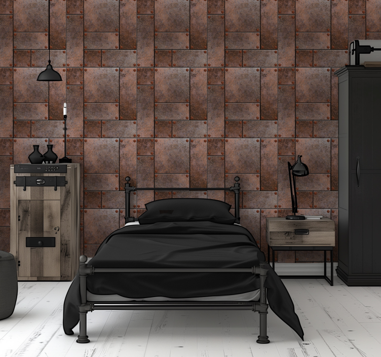 Kovové desky Tapeta pro ložnici teenagera - TenStickers