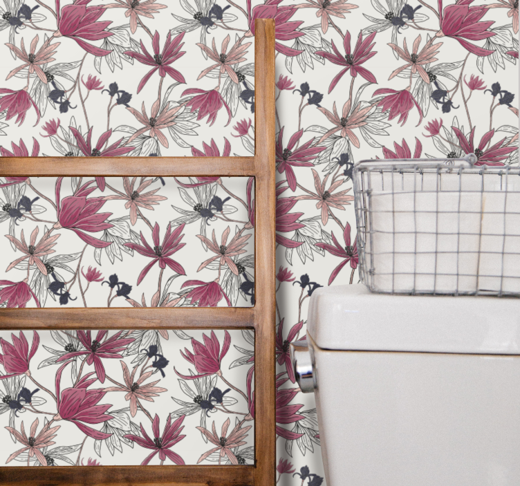 Květinová botanická expozice květinová tapeta - TenStickers