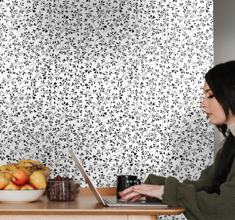 Květinová složitost květinová tapeta - TenStickers