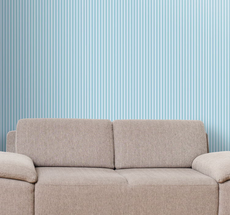 Modrá bílá a béžová vertikální tapeta - TenStickers