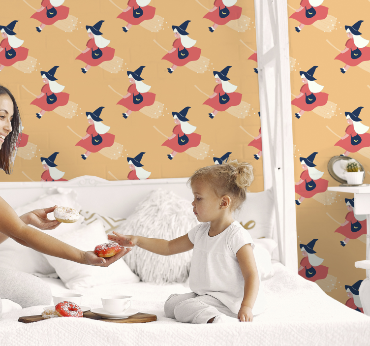 Tapeta na plochu pro halloween čarodějnice - TenStickers