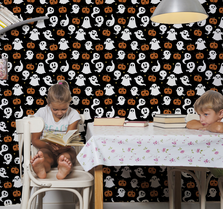 Tapeta na plochu okrasných halloweenů - TenStickers