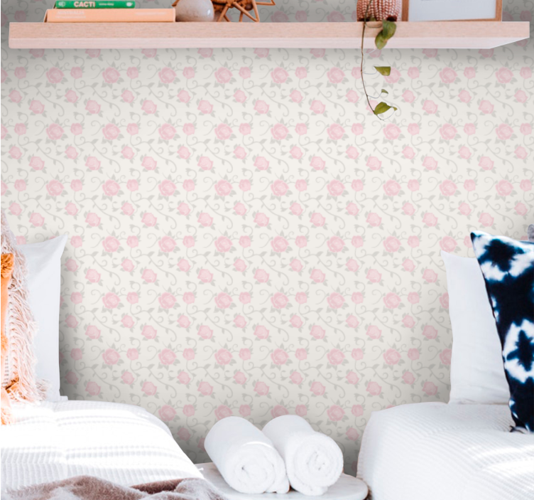 Okrasné květy Květinový ornament tapeta - TenStickers