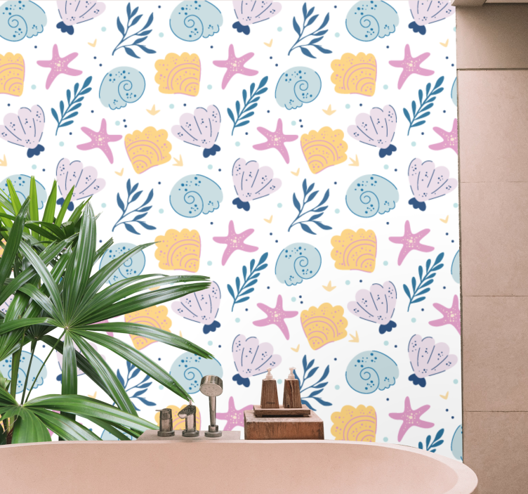 Podvodní mořské prvky Příroda tapeta - TenStickers