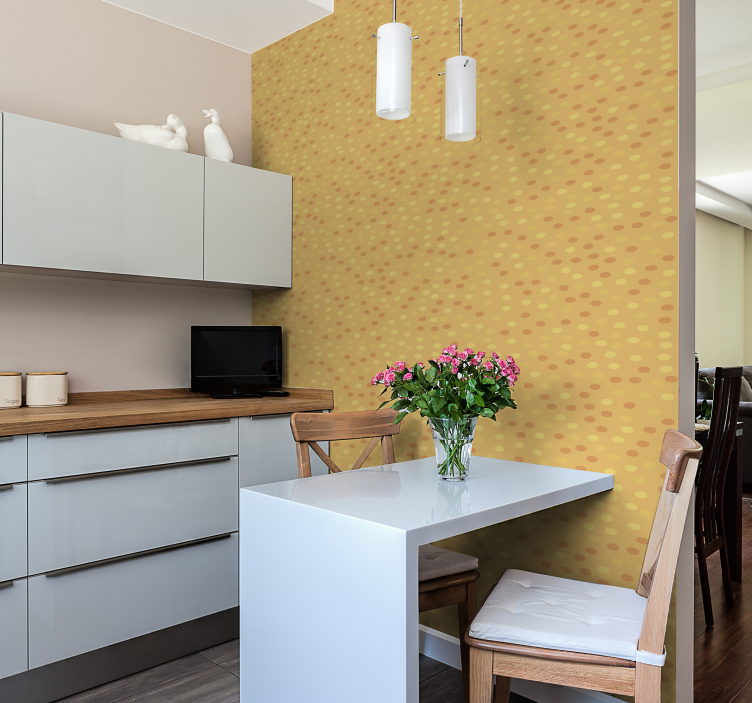 Pomeranče v kruzích kuchyně měsíc tapeta - TenStickers