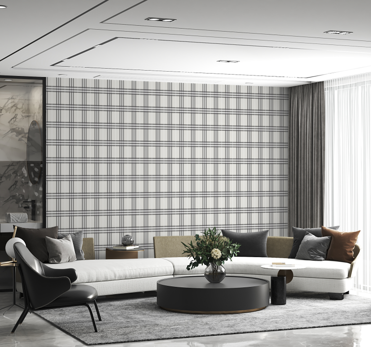 Prokládaný vzor čtvercová tapeta - TenStickers