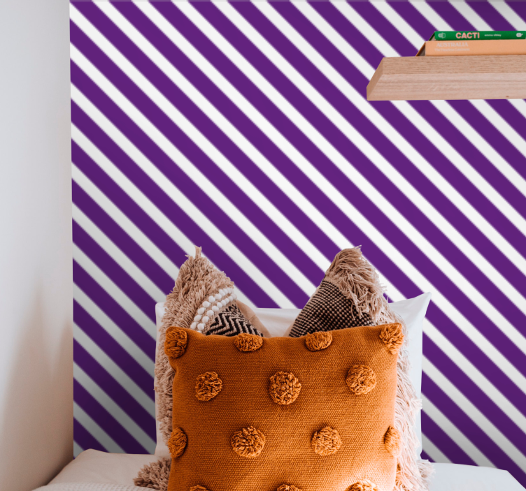 Pruhované prostředí Vodorovné pruhy tapeta - TenStickers