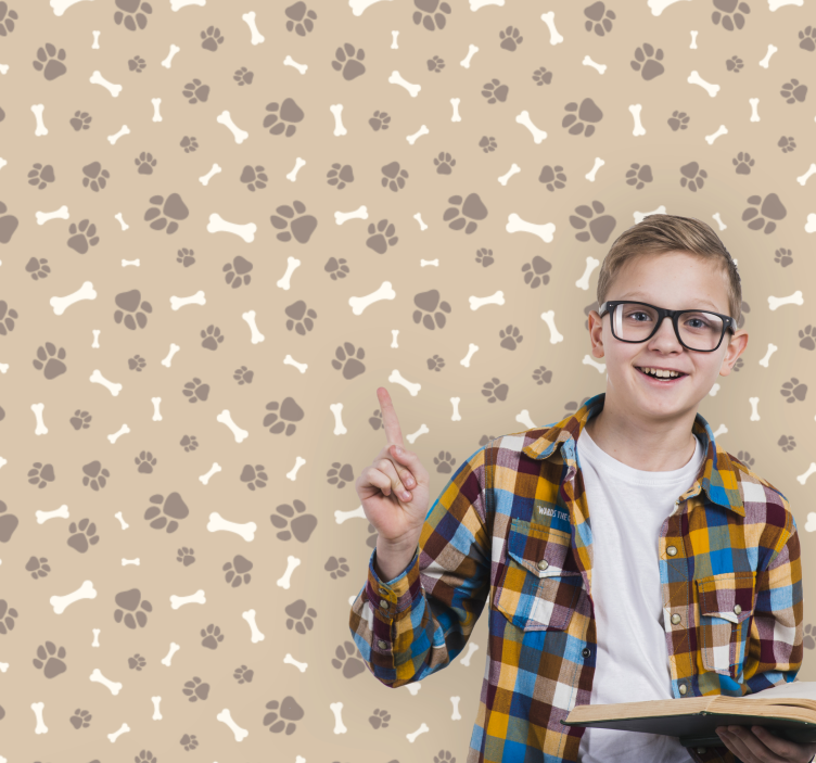 Psí siluety Psí tapeta - TenStickers