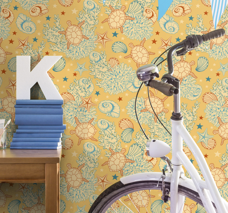 Soubor mořských motivů Ryba tapeta - TenStickers