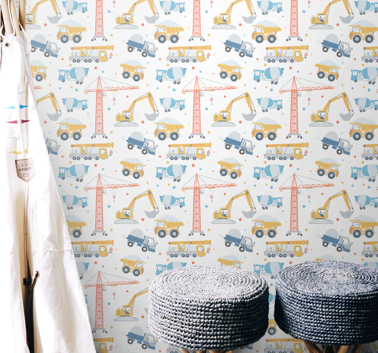 Stavební motivy Tapeta do dětského pokoje - TenStickers