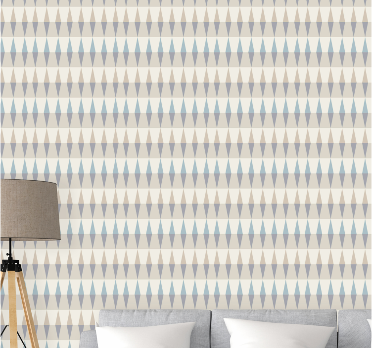 Stylizovaný diamantový vzor Geometrická tapeta - TenStickers