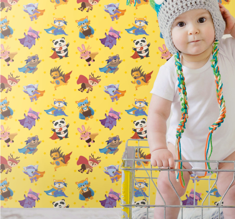 Superhrdinské postavy Zvířata tapety - TenStickers