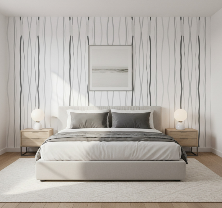 Tapeta ostatní textury Šedé elegantní pruhy - TenStickers