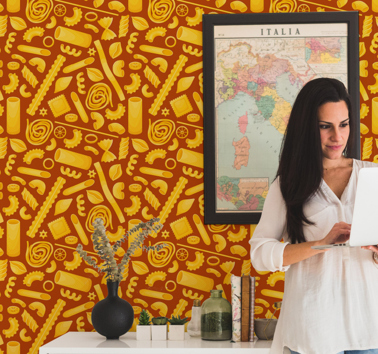 Těstovinové vzory Ozdobná tapeta - TenStickers