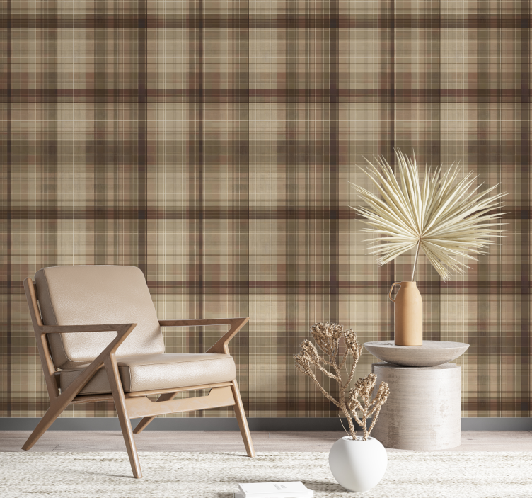 Textilní efekt čtvercová tapeta - TenStickers