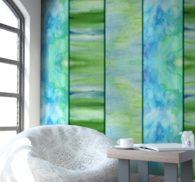 Tyrkysové řeky abstraktní tapeta - TenStickers