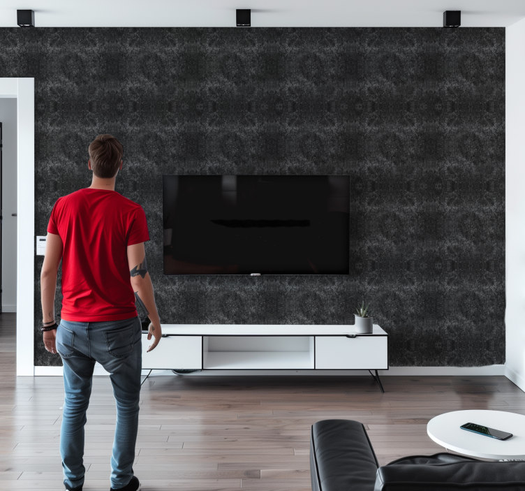 Uhlíkový efekt Černá tapeta - TenStickers