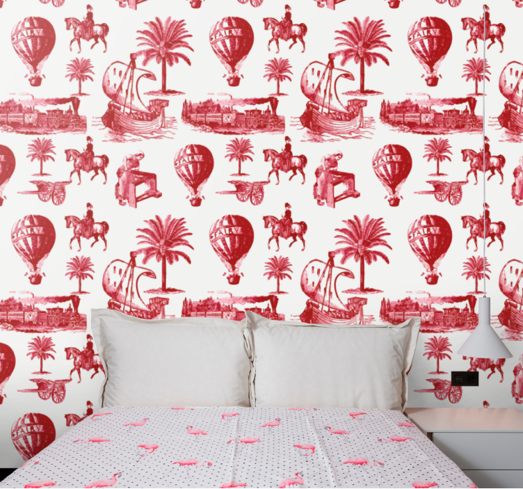 Další vintage tapeta cestovní scény z minulosti - TenStickers