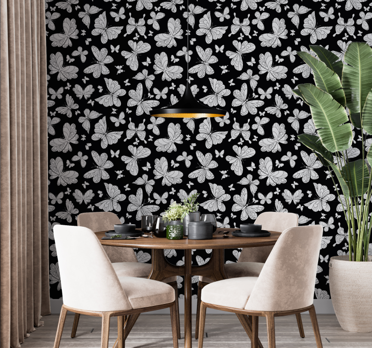 Vlající křídla Motýlí tapeta - TenStickers