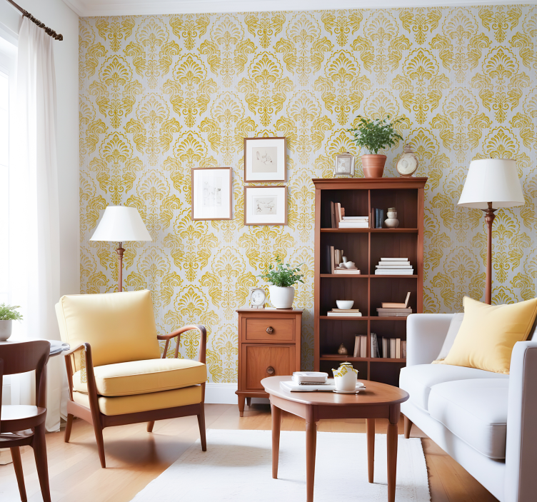 Zlaté provedení Barokní tapeta - TenStickers