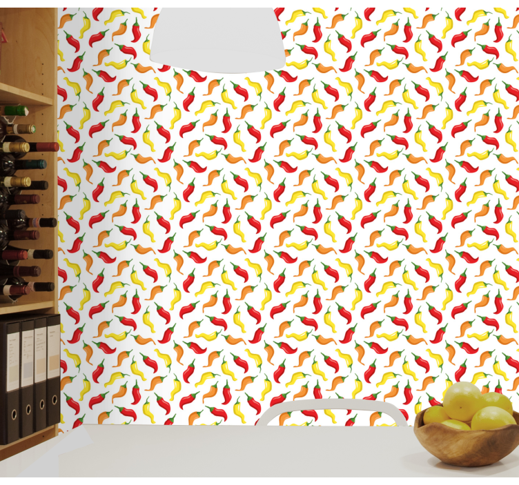 Tapeta žluté, oranžové zeleniny a papriky - TenStickers